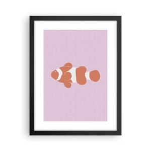 Poszter fehér keretben - Illik a korall az arcához és a farkához - 30x40 cm