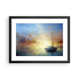 Poszter fehér keretben - Egy arany öbölben - 40x30 cm