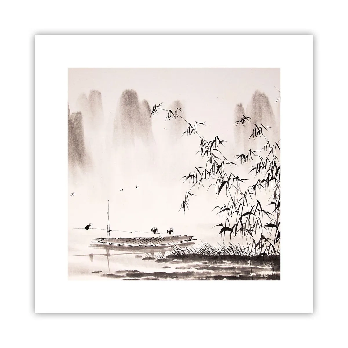 Poszter - A rizsföldek csendje - 30x30 cm