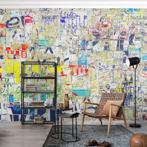 Fotótapéta Premium Canvas - Egyszerűen tetszik a szemnek - Falfirkálás, Falfestmény, Ifjúság - 200x140 cm