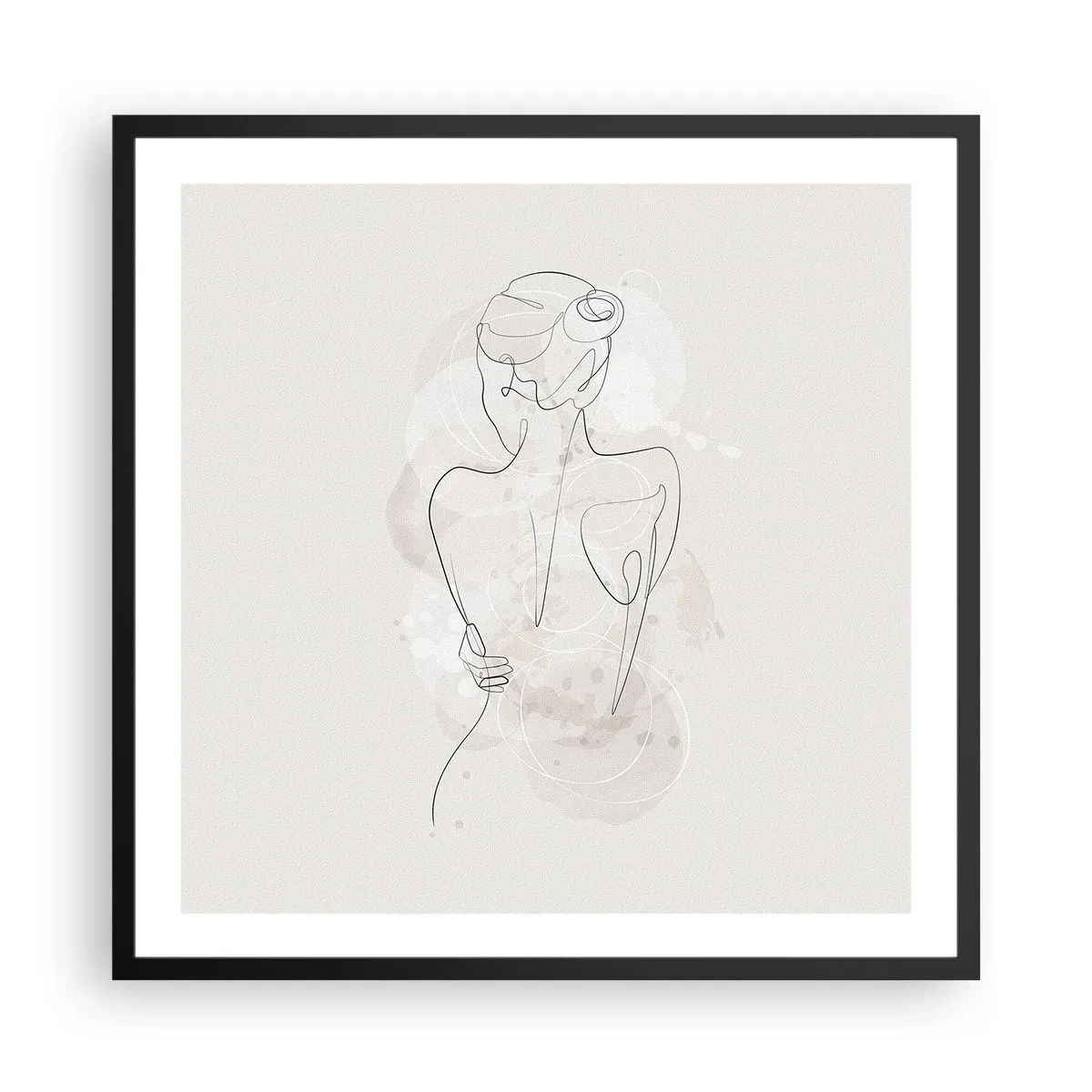 Poszter fehér keretben - Mint egy érzékeny hangszer - 60x60 cm