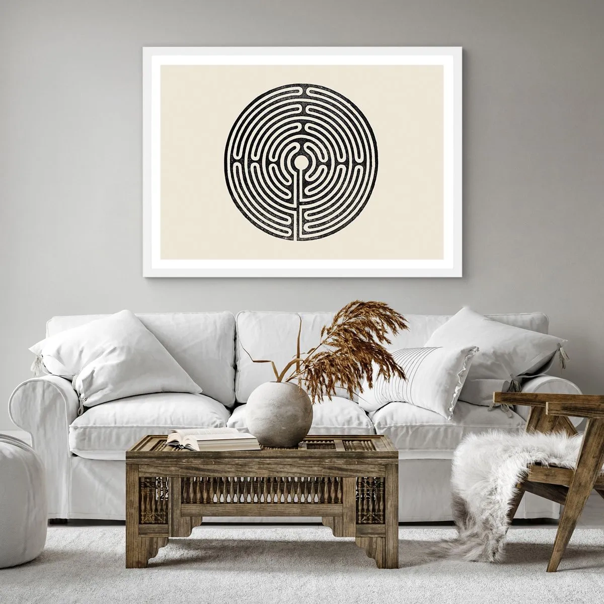 Poszter fekete keretben - Titokzatos rend - 60x60 cm