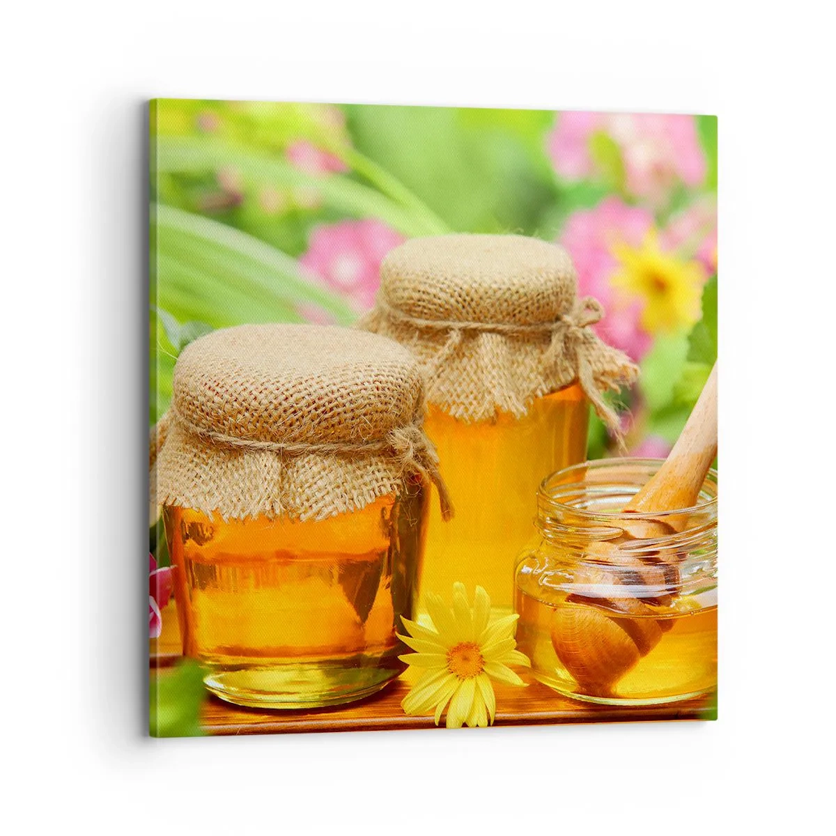 Vászonkép - Édes és virágos - 70x70 cm