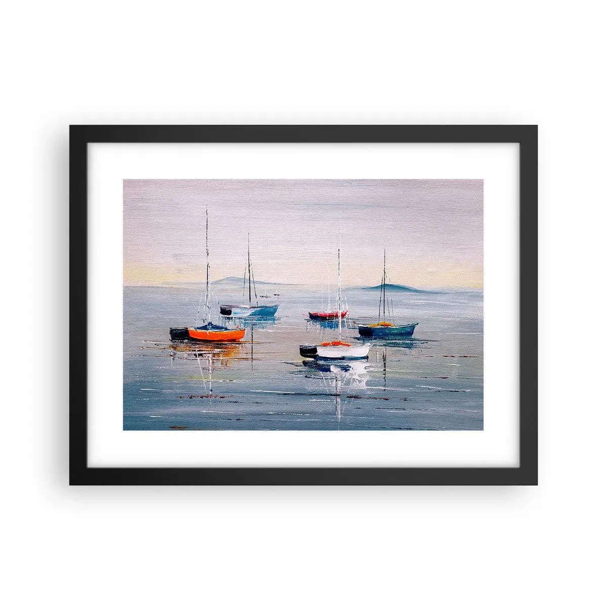 Poszter fehér keretben - Jól megérdemelt pihenés - 40x30 cm