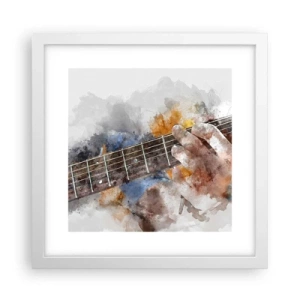 Poszter fekete keretben - Költészet a húrok között - 30x30 cm