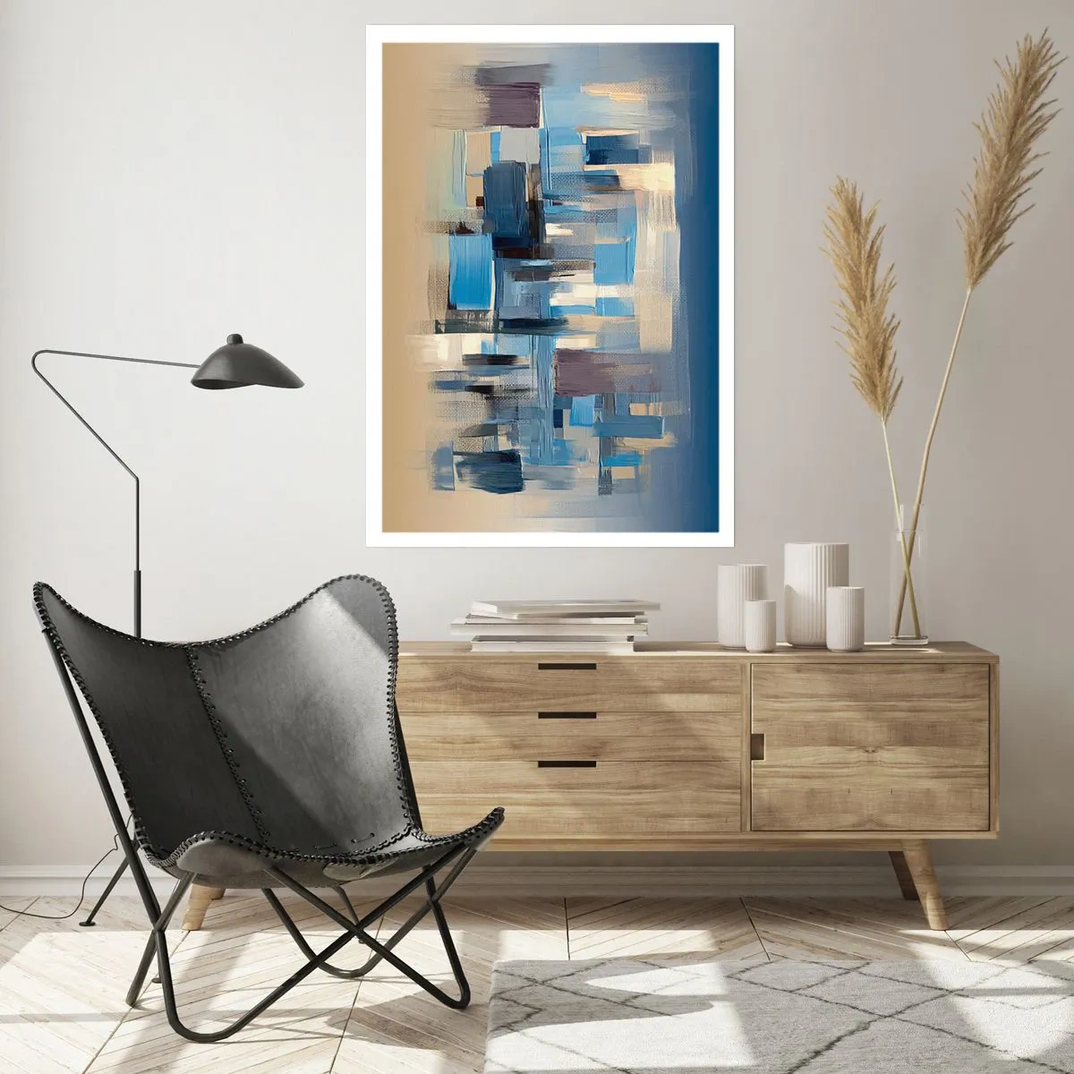 Poszter - Kék építmény - 50x70 cm