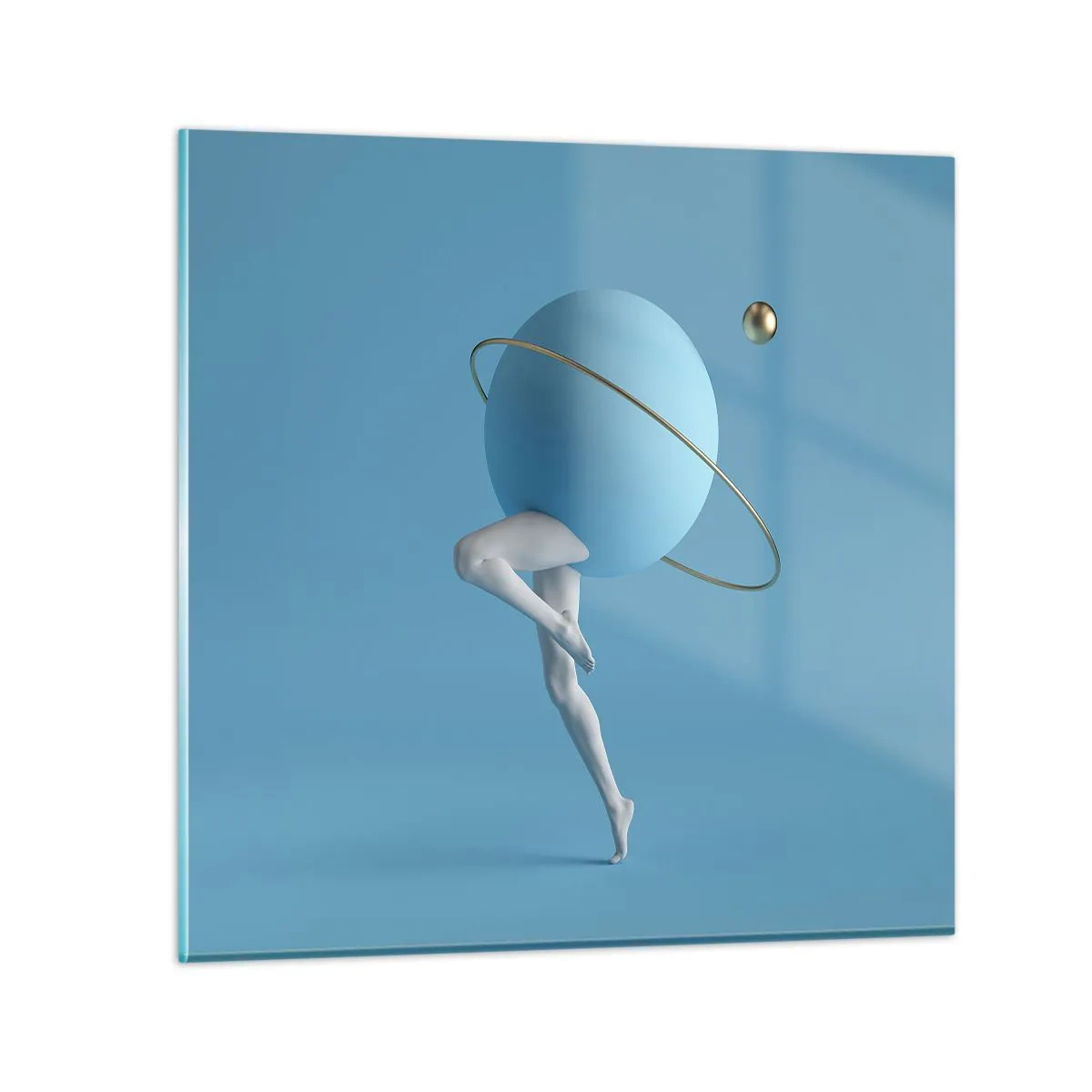 Üveg kép - És a bolygók megbolondulnak - 40x40 cm