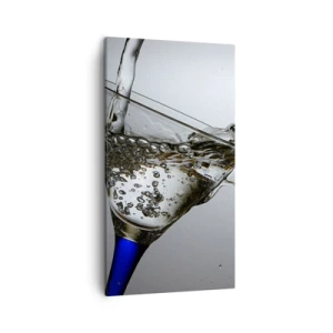Vászonkép - Kristályvíz kristályüvegben - 45x80 cm
