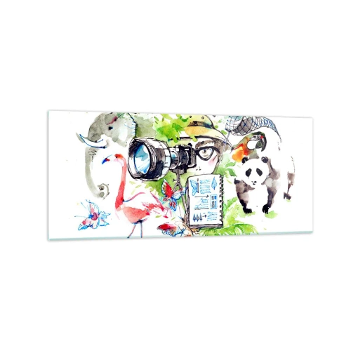 Üveg kép - Az utazó lencséjében - 120x50 cm