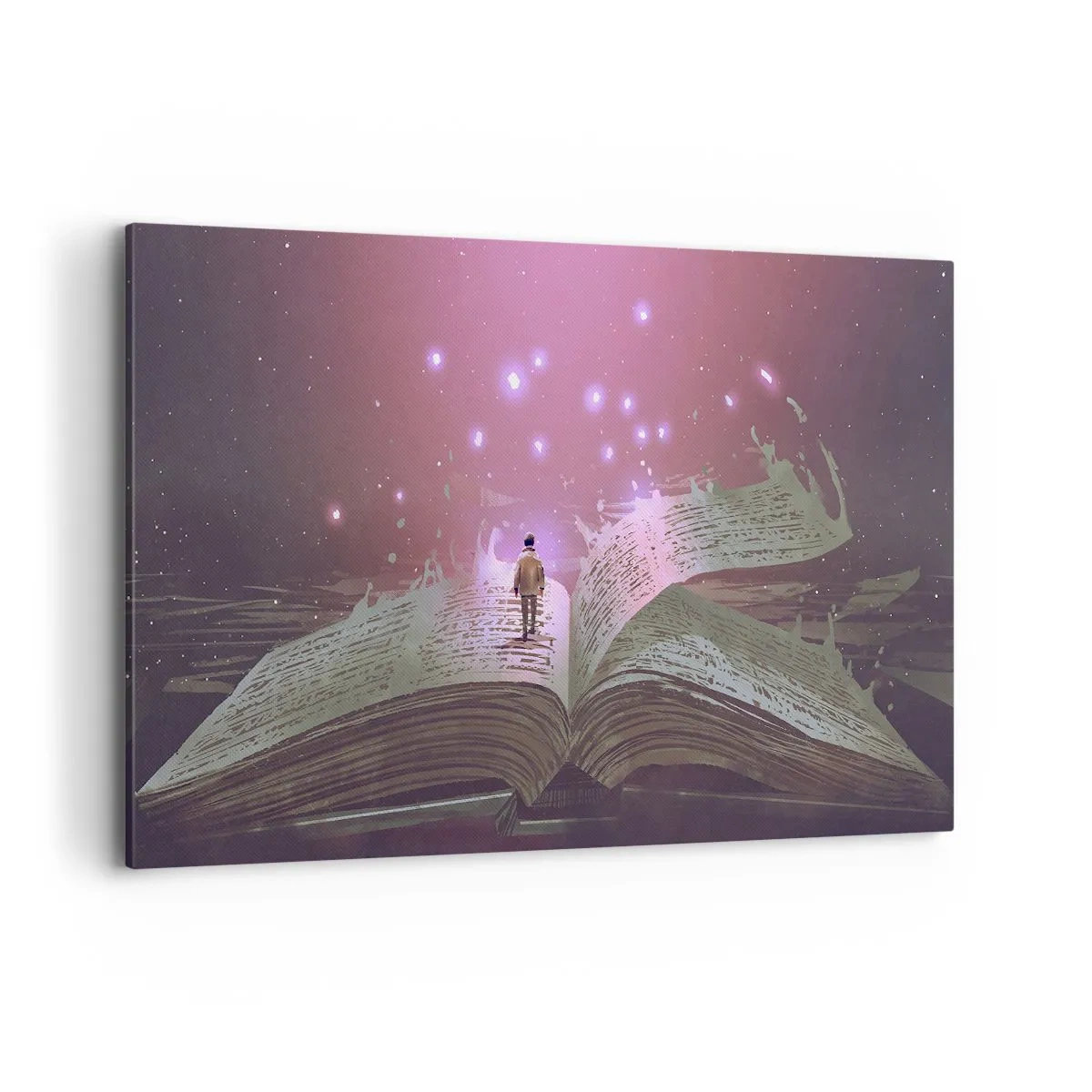 Vászonkép - Meghívás egy másik világba – olvass! - 120x80 cm