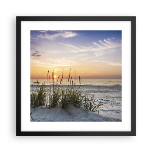 Poszter fehér keretben - Nézz, gondolkozz, érezz - 40x40 cm