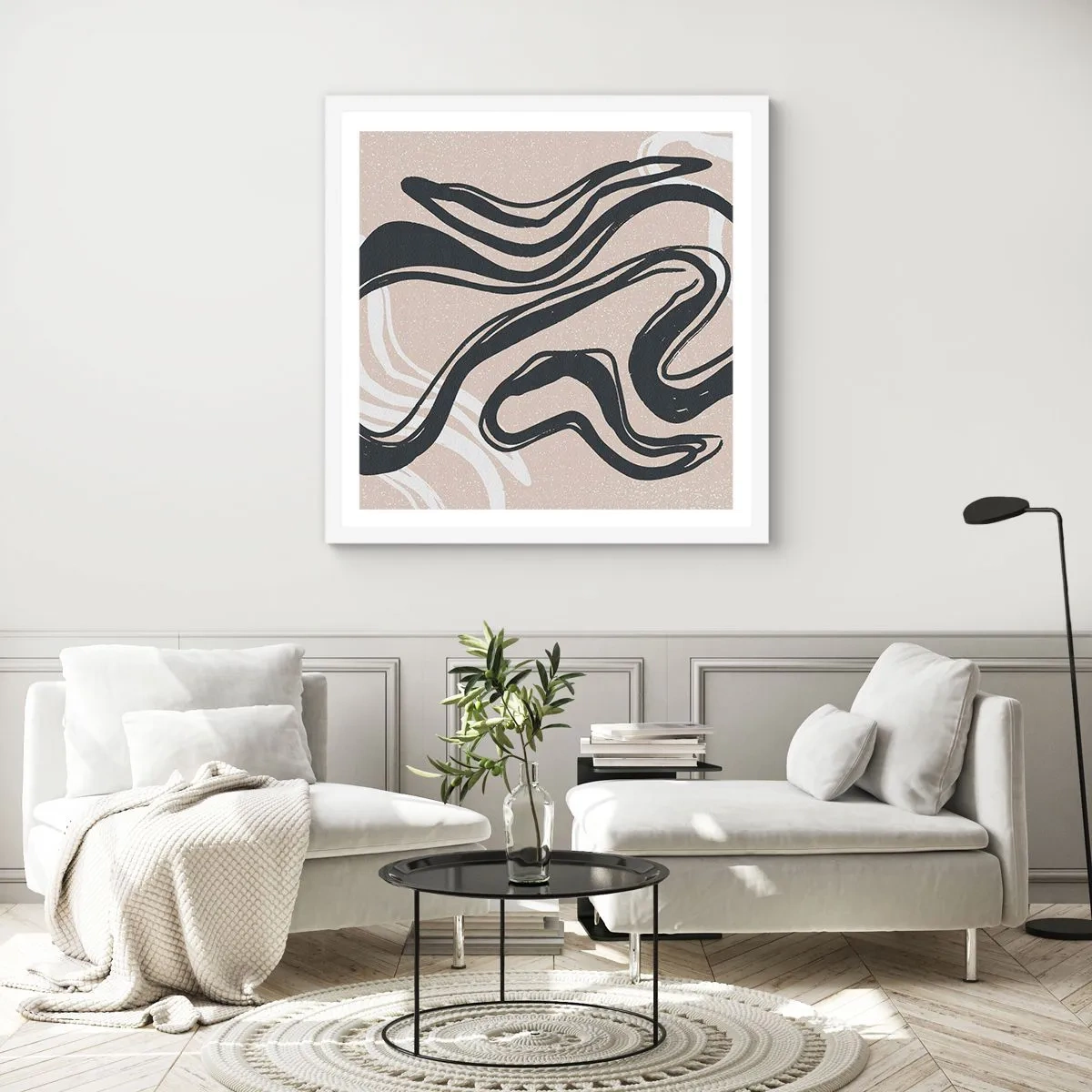 Poszter fekete keretben - Megsokszorozott kifejezés - 30x30 cm