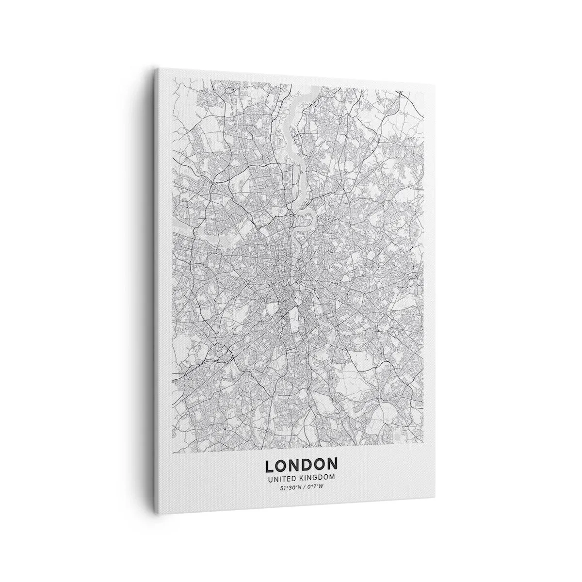 Vászonkép - A londoni labirintus térképe - 50x70 cm