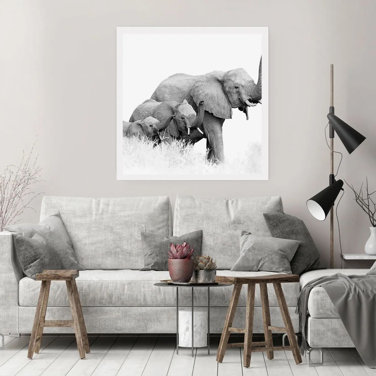 Poszter - Egy, kettő, három - 60x60 cm