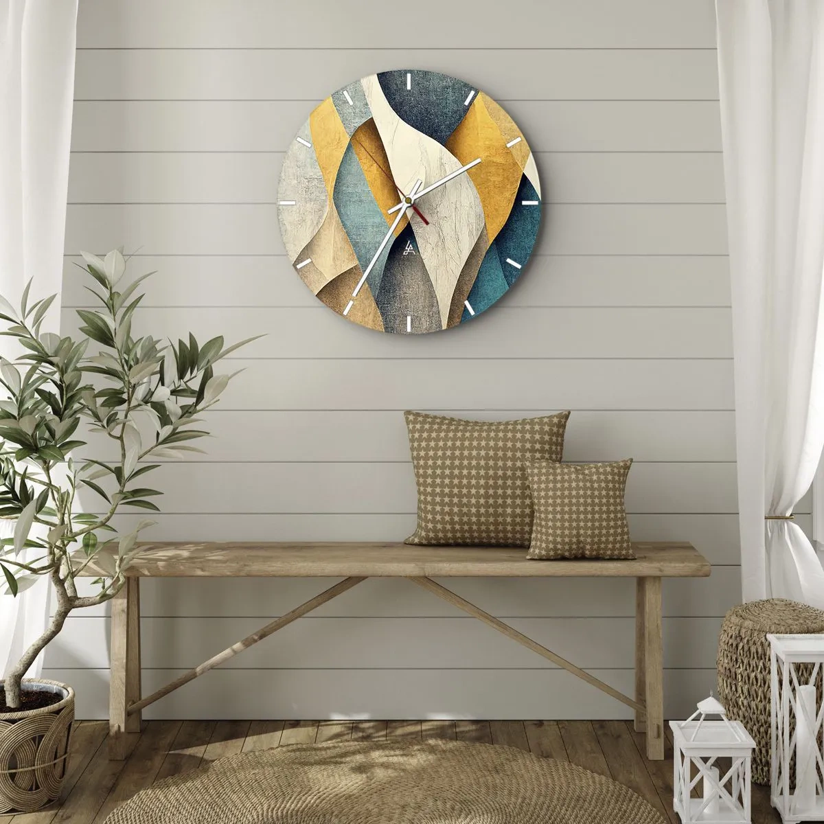 Falióra, Óra - Ritmus és hullámzás - 40x40 cm