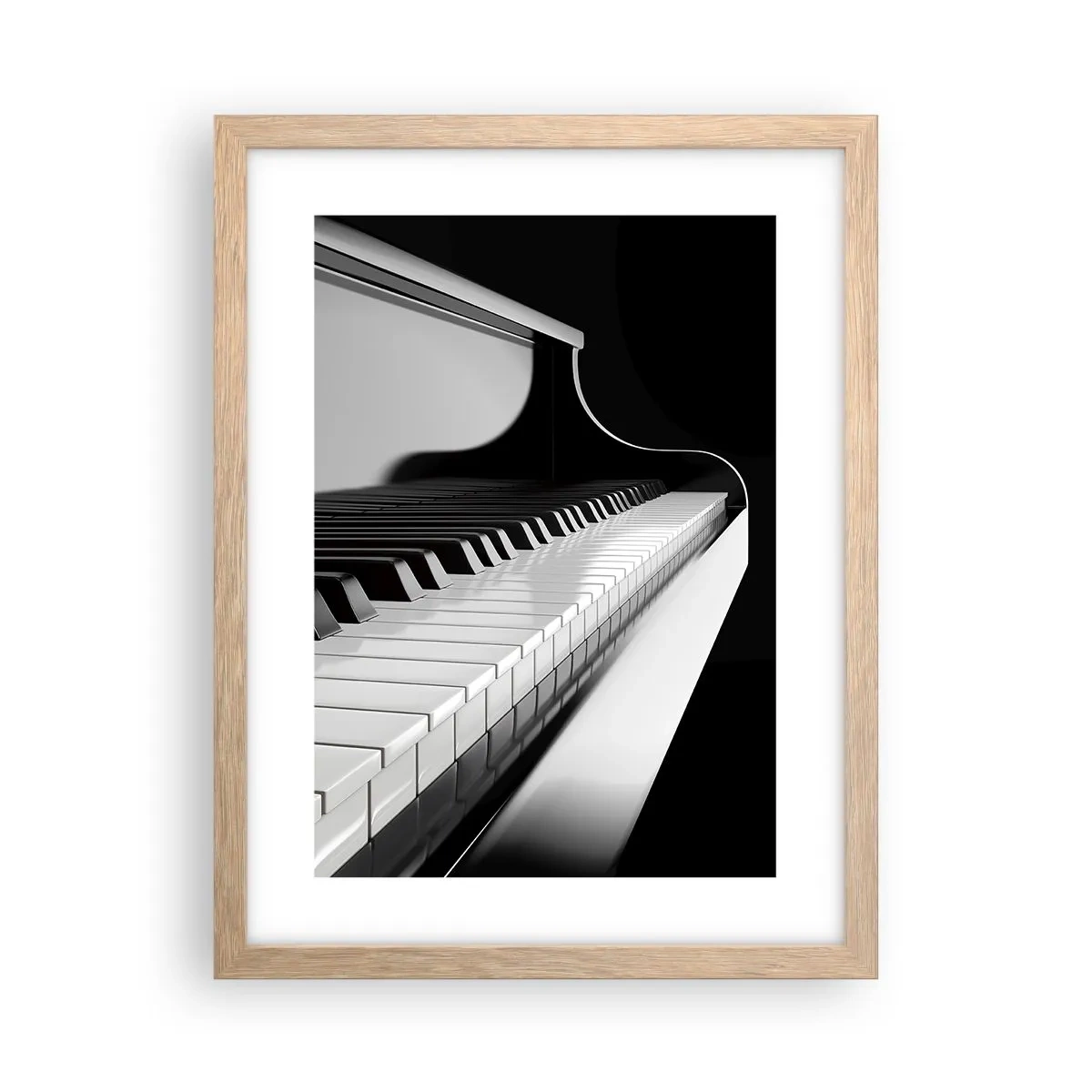 Poszter világos tölgy keretben - A formák és színek harmóniája - 30x40 cm