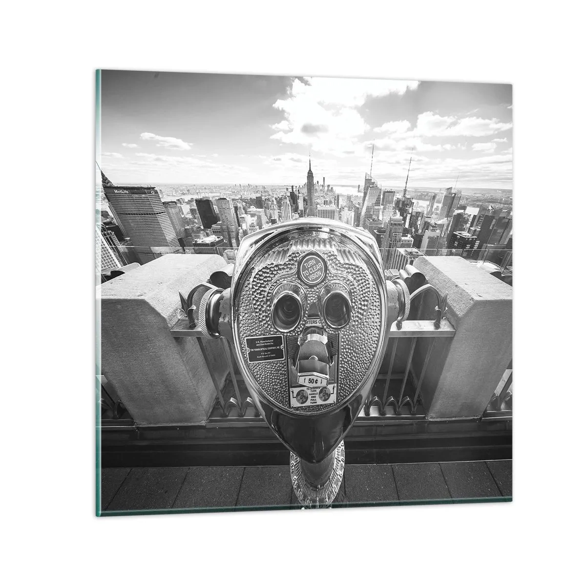 Üveg kép - A városok városa - 30x30 cm