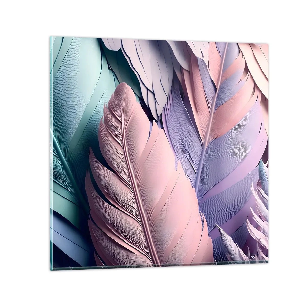 Üveg kép - Madár sikk - 70x70 cm