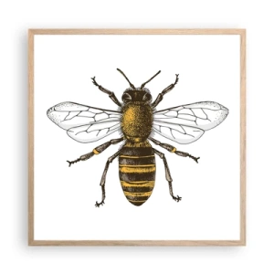 Poszter világos tölgy keretben - Gyönyörű és jó - 60x60 cm