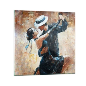 Üveg kép - A la Rudolf Valentino - 60x60 cm