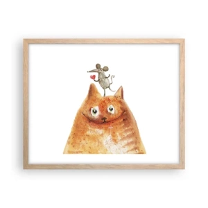 Poszter világos tölgy keretben - A szerelem paradoxonjai - 50x40 cm