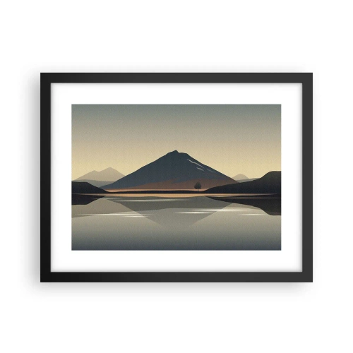 Poszter fehér keretben - Tükörreflexió - 40x30 cm