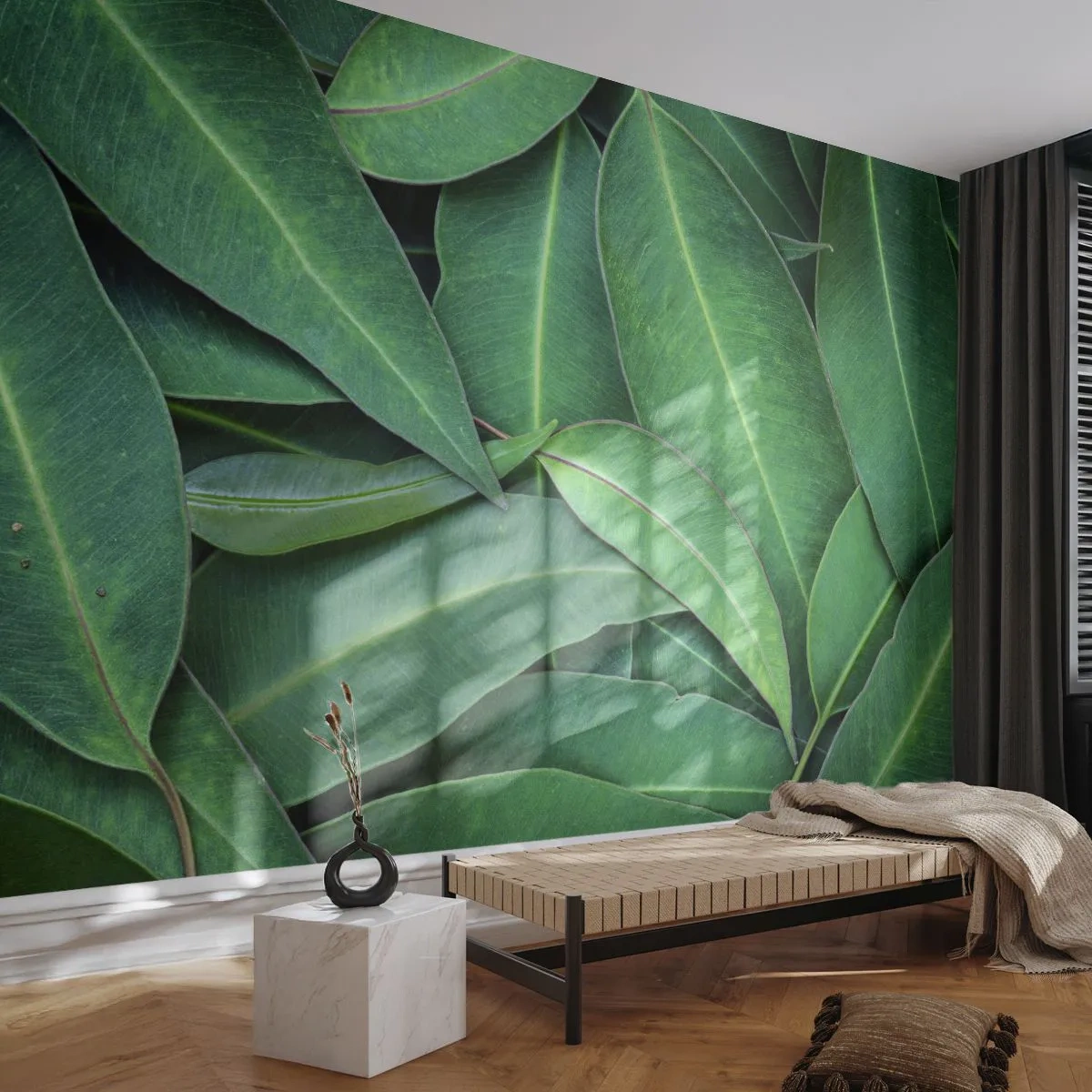 Fotótapéta Premium Canvas - Lédús és friss - Levelek, Eukaliptusz, Természet - 200x140 cm