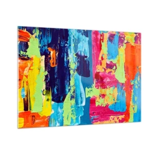 Üveg kép - Az élet gyönyörű! - 100x70 cm