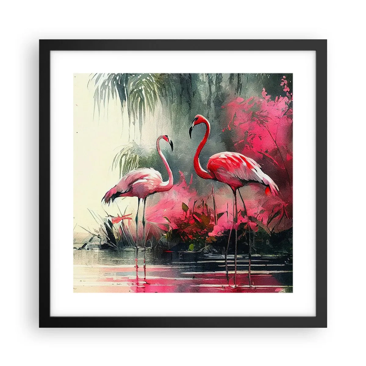 Poszter fehér keretben - Egy lecke a természetes bájról - 40x40 cm