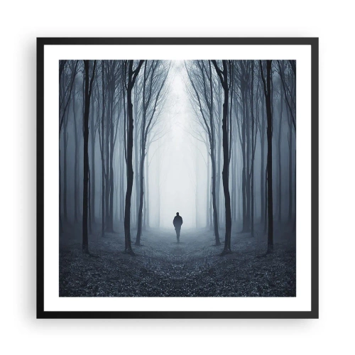 Poszter fehér keretben - És minden egyszerű és világos - 60x60 cm