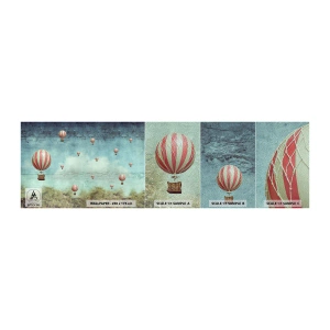 Fotótapéta Minta Premium Sand - Szabad az élet nyüzsgésétől - Absztrakció, Utazás, Léggömb repülés - 100x30 cm