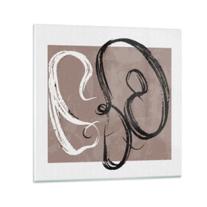 Üveg kép - Kompozíció - a teljesség keresése - 70x70 cm