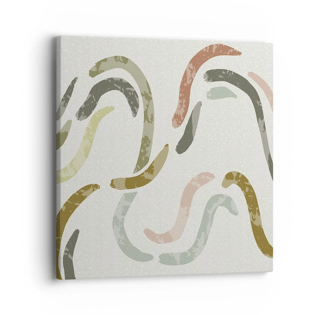 Vászonkép - Az absztrakció vidám tánca - 40x40 cm