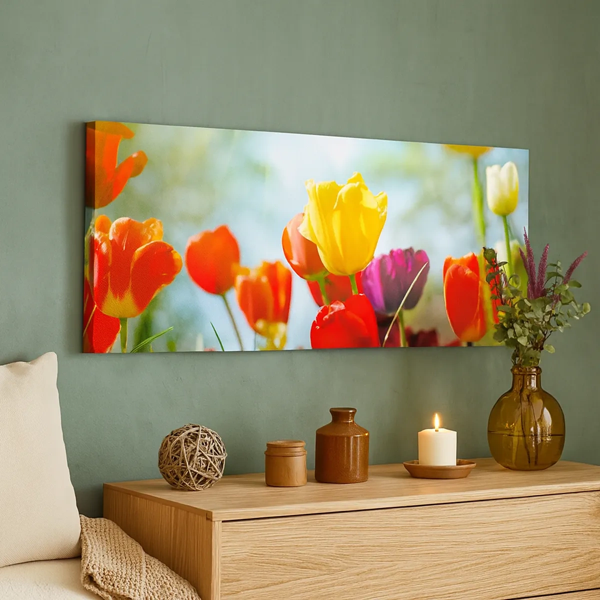 Vászonkép - A nap minden színe - 30x30 cm