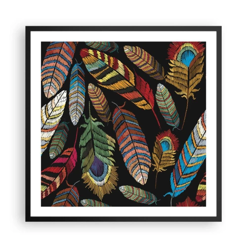 Poszter fehér keretben - A madárkarnevál - 60x60 cm