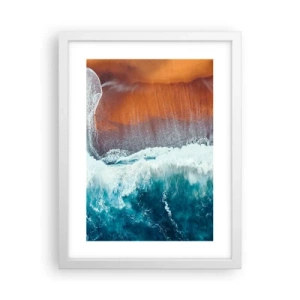 Poszter fekete keretben - Az óceán érintése - 30x40 cm