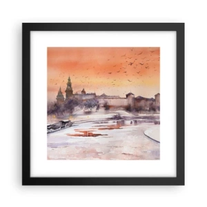 Poszter fehér keretben - Királyi naplemente - 30x30 cm