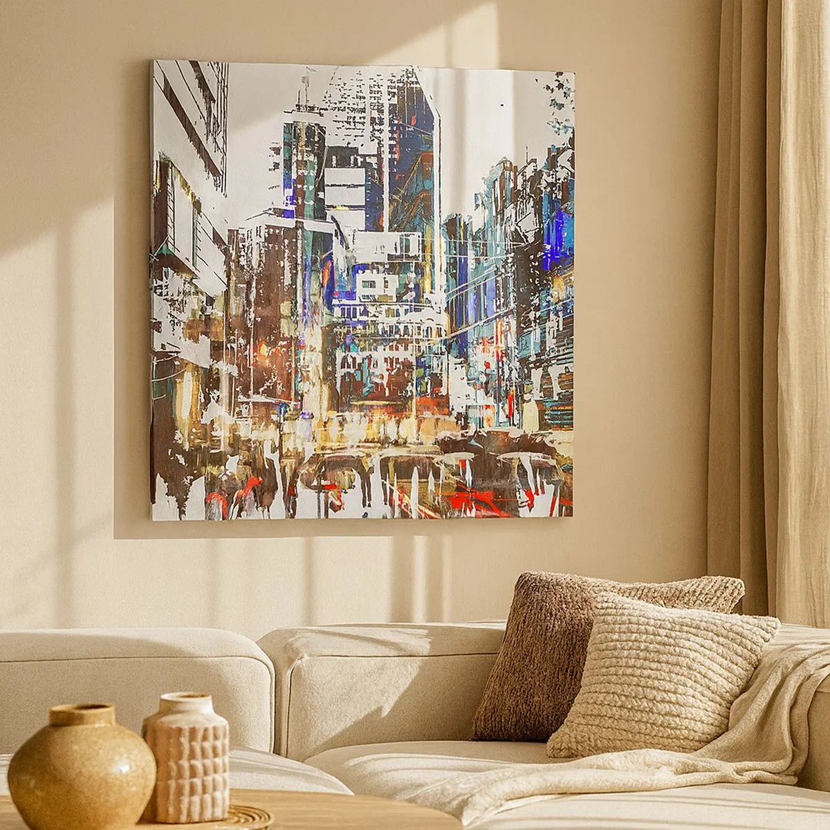 Vászonkép - Csillogó város - 30x30 cm