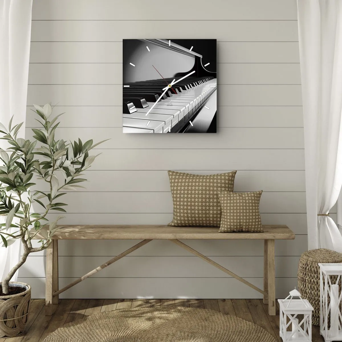 Falióra, Óra - A formák és színek harmóniája - 40x40 cm