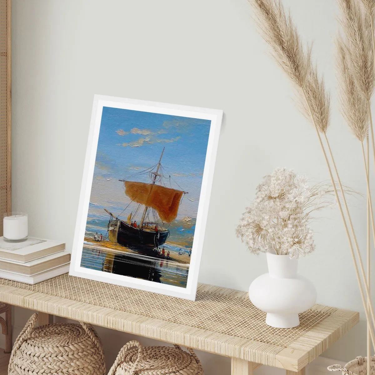 Poszter fekete keretben - Víz, föld, levegő - 30x40 cm