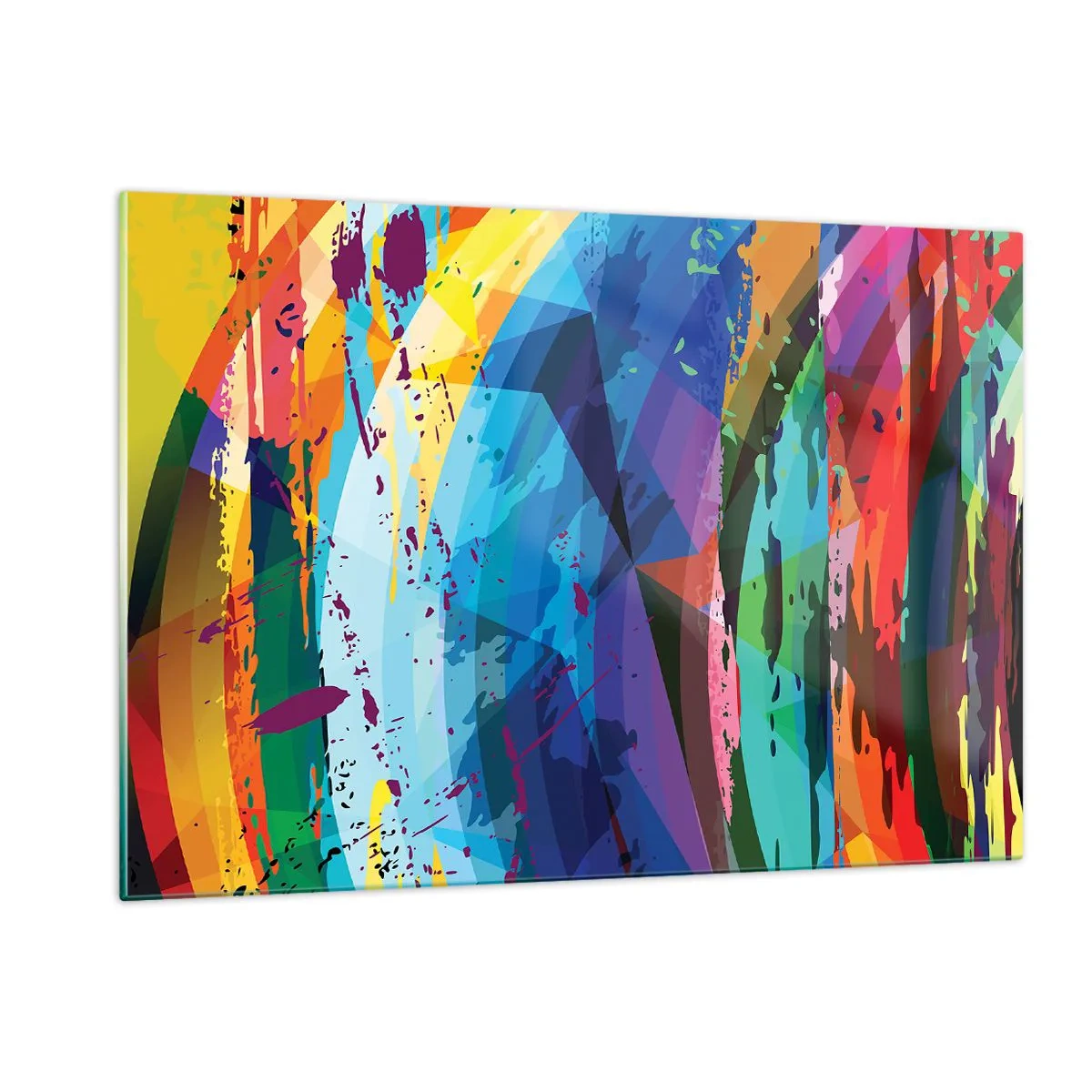 Üveg kép - Színes szédülés - 120x80 cm