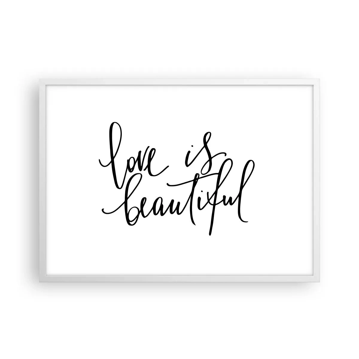 Poszter fekete keretben - Olvass és ismételj - 70x50 cm