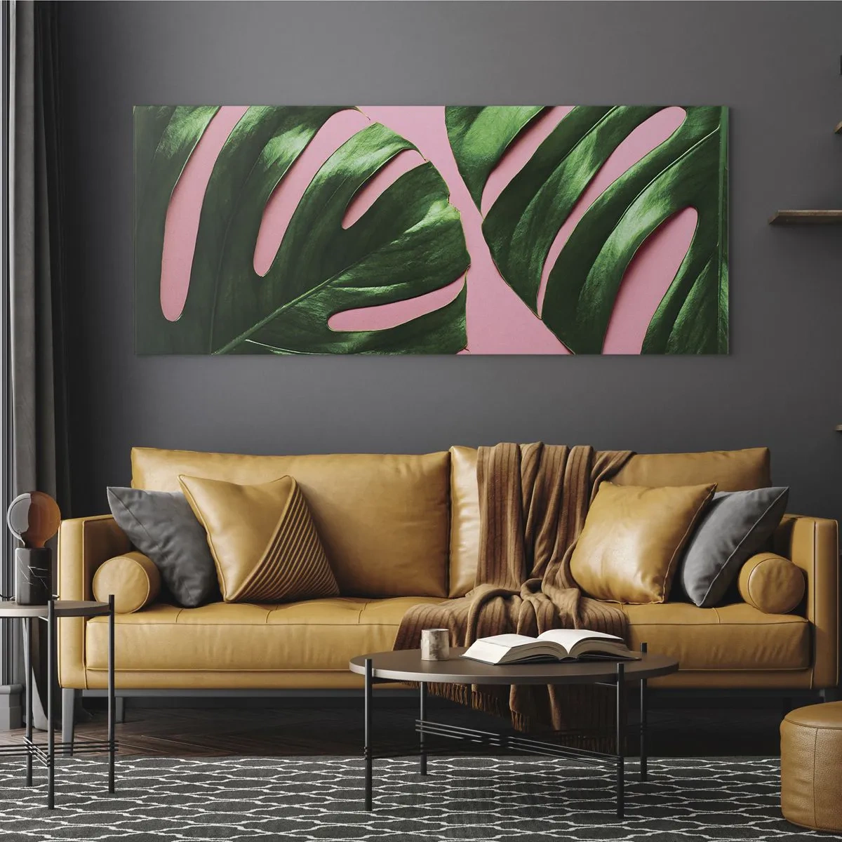 Üveg kép - Zöld rendez-vous - 120x50 cm