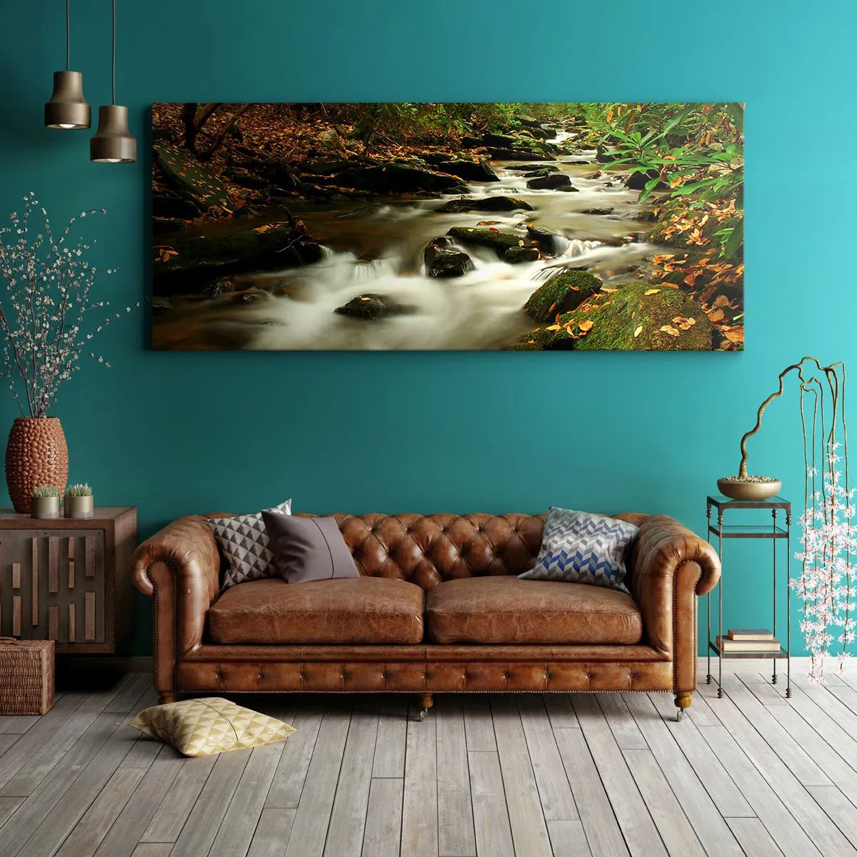 Vászonkép - Mint folyékony ezüst - 120x50 cm