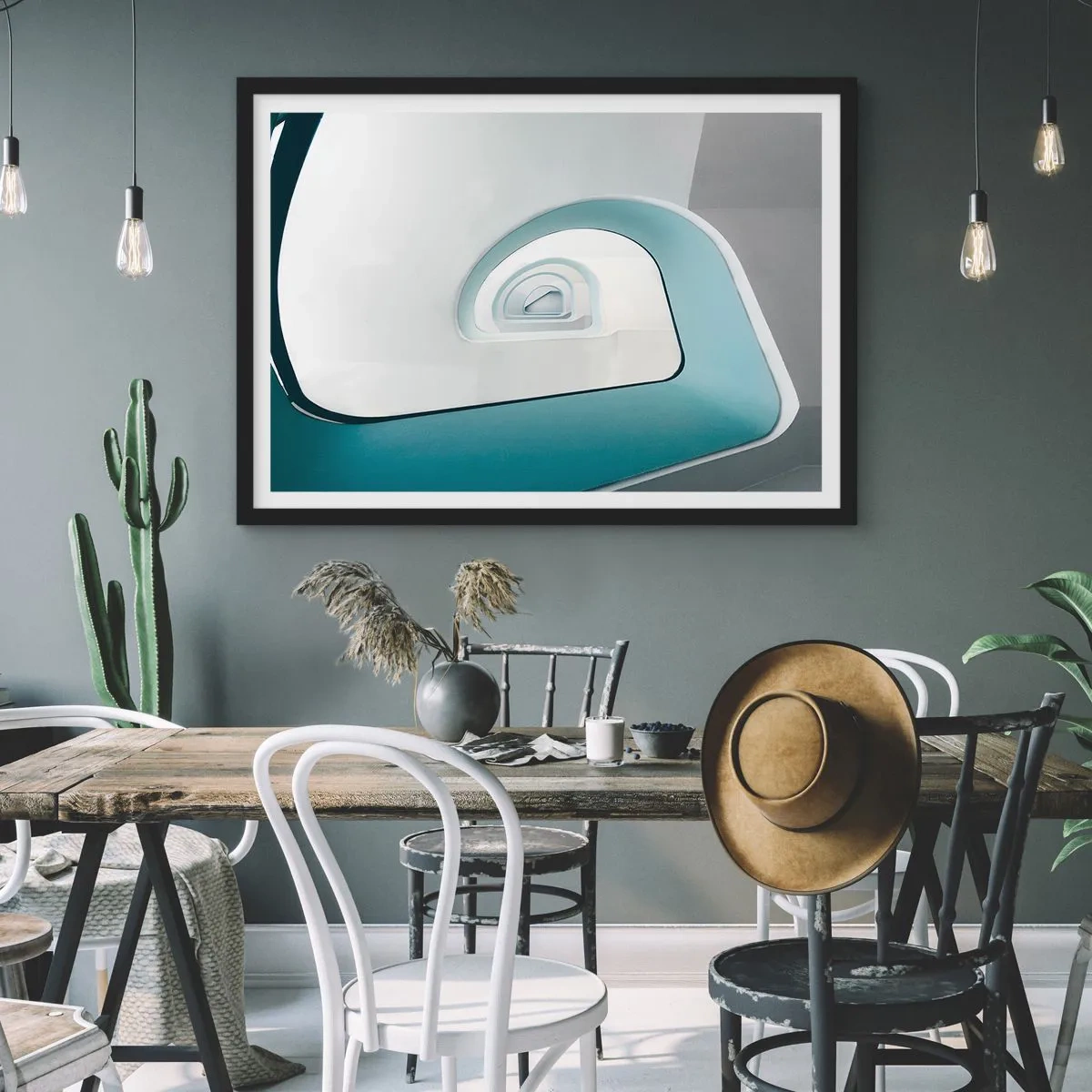 Poszter fehér keretben - A kék aljára - 50x40 cm