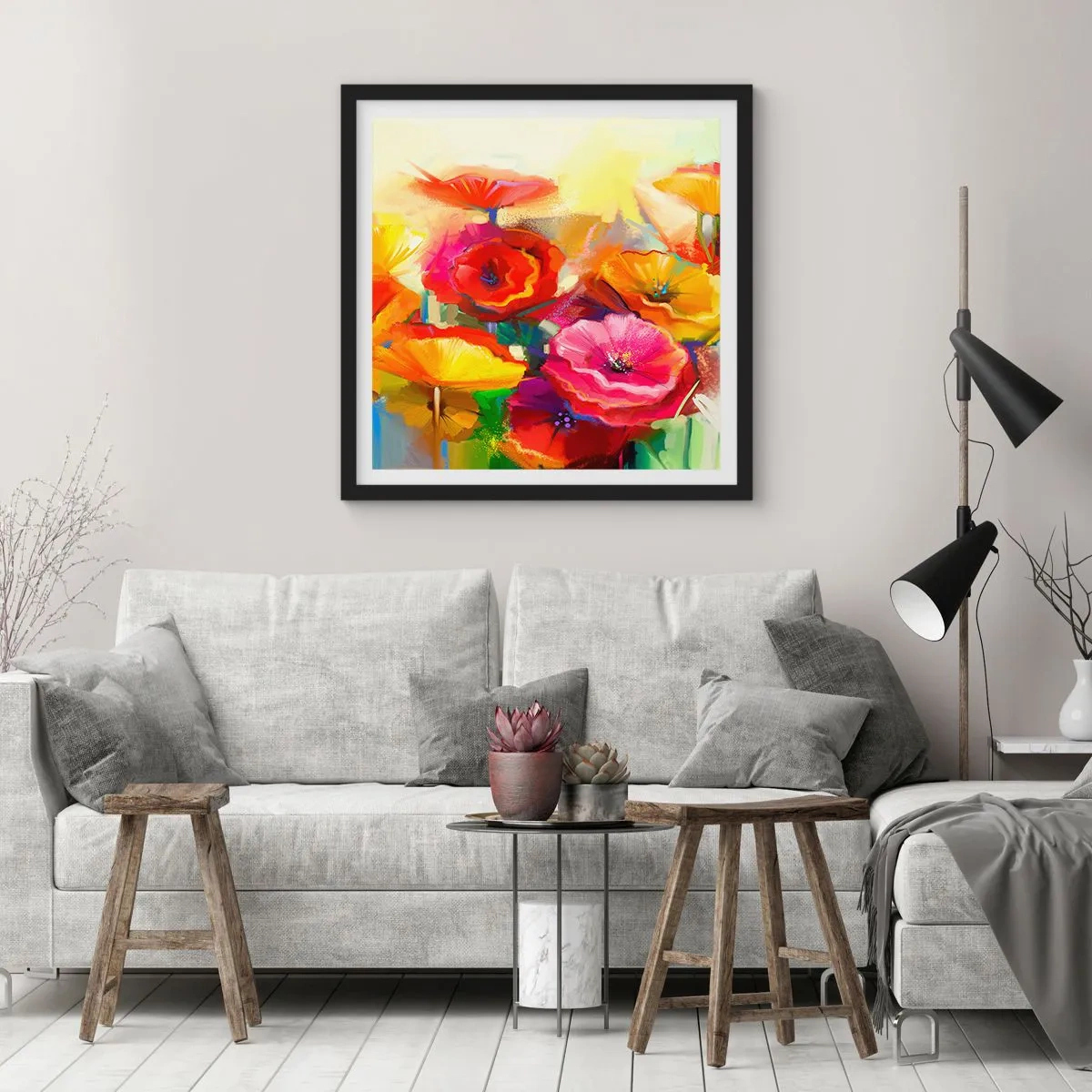 Poszter fehér keretben - Nem csak piros - 40x40 cm