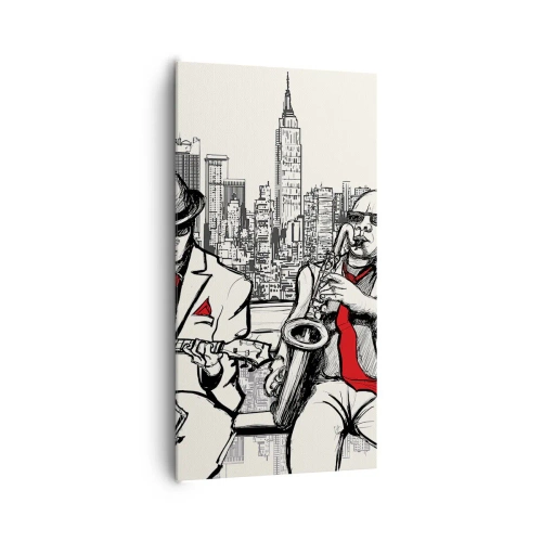 Vászonkép - New York-i improvizáció - 65x120 cm