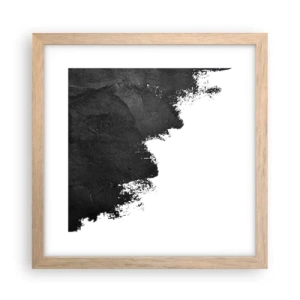 Poszter világos tölgy keretben - Elemek: föld - 30x30 cm