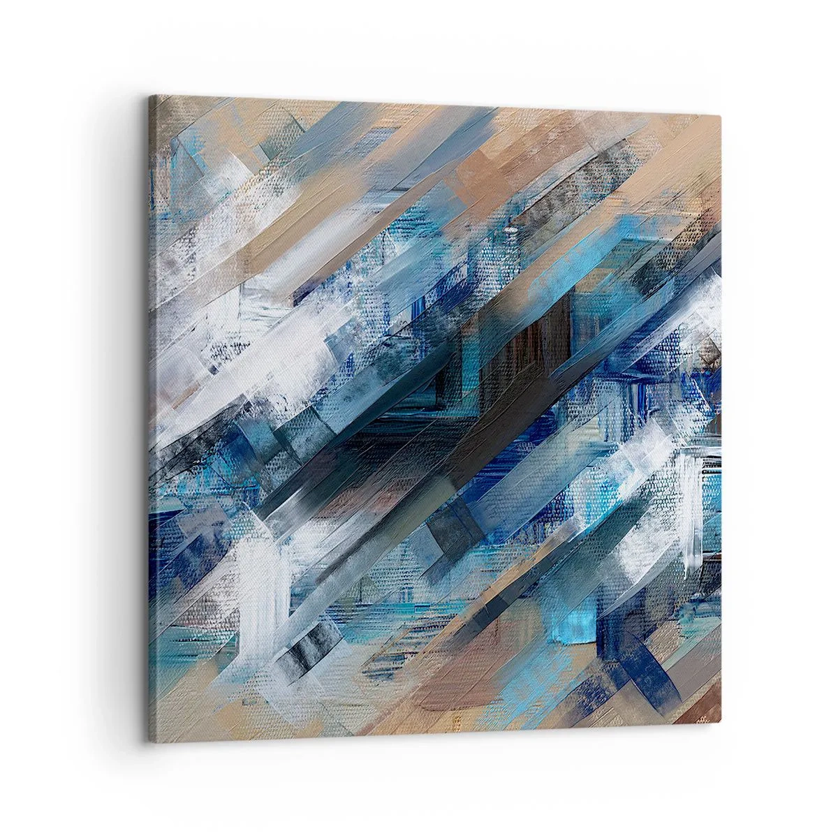 Vászonkép - Kék ferdén - 60x60 cm