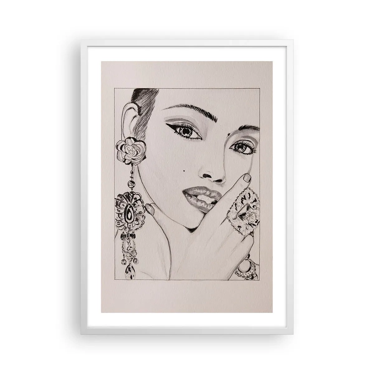 Poszter fekete keretben - A legszebb ékszer - 50x70 cm